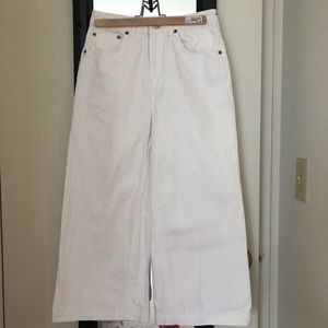 Topshop White Jeans Wide Leg Style